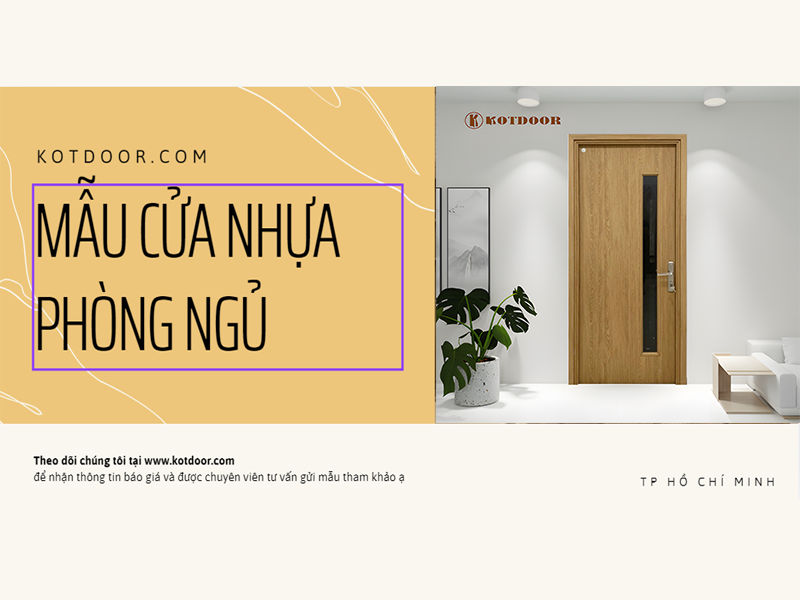 Mẫu cửa nhựa phòng ngủ tại Tp HCM